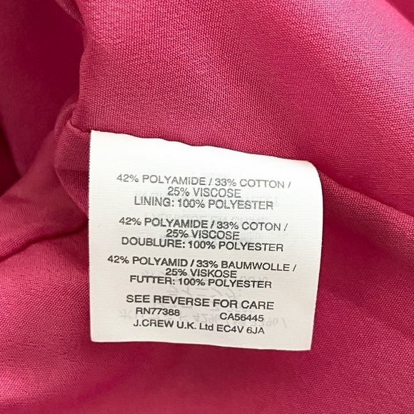 J.Crew Pink Lace Peplum Sleeveless‎ Top, Size 6 - Picture 10 of 11